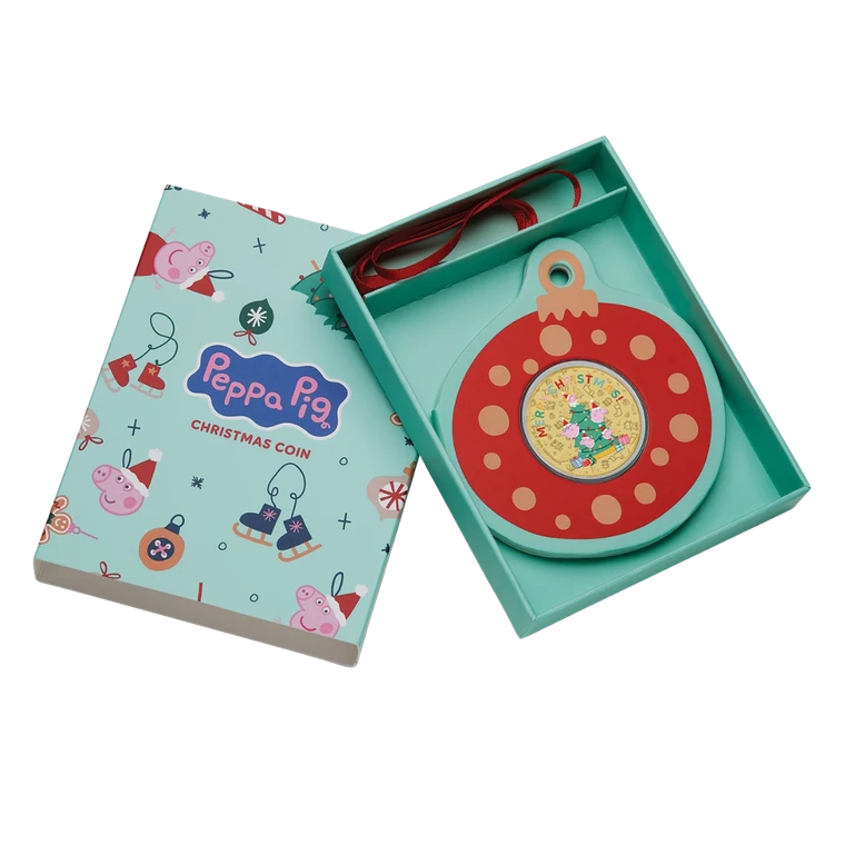 Peppa Pig - Merry Christmas 2026 Collector Coin in Card - presentation