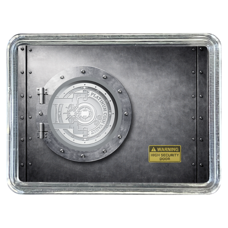 2026 Liberia Coin Vault 0.5g Platinum Coin - capsule presentation