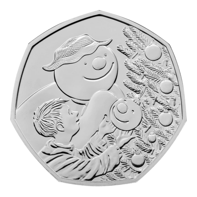 The Snowman 2026 50p Brilliant Uncirculated Coin - reverse