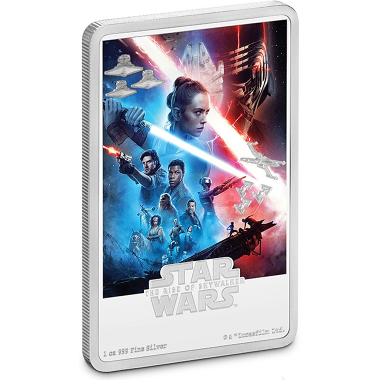 2020 Star Wars: The Rise of Skywalker 1oz Silver Coin - reverse