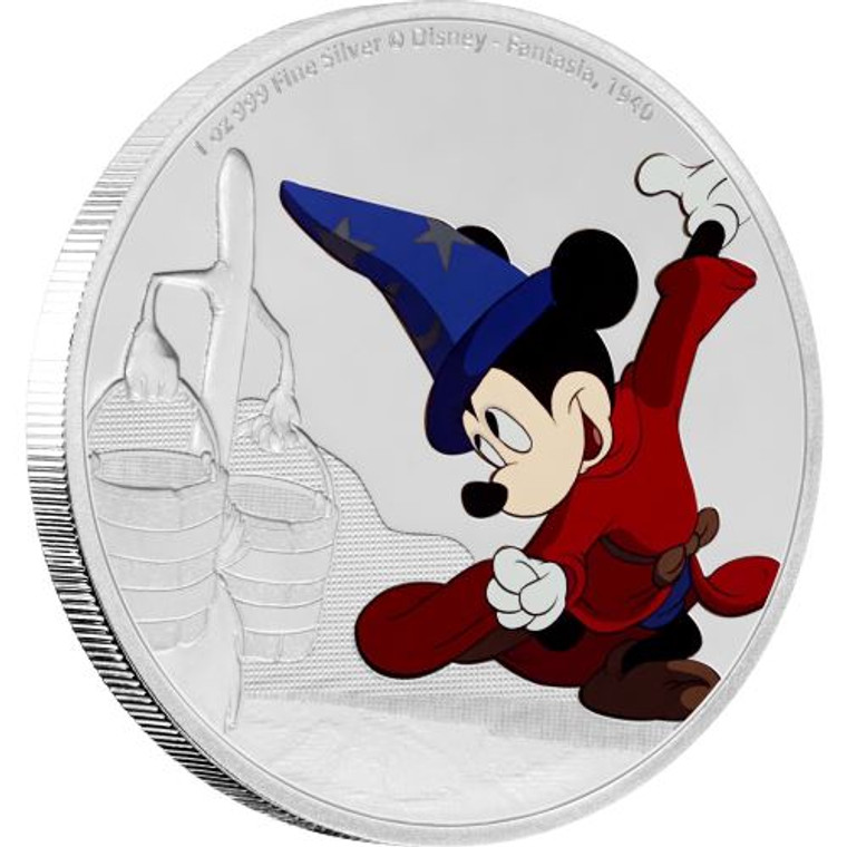 2017 1oz Mickey Through the Ages Silver Proof Coin – Fantasia 