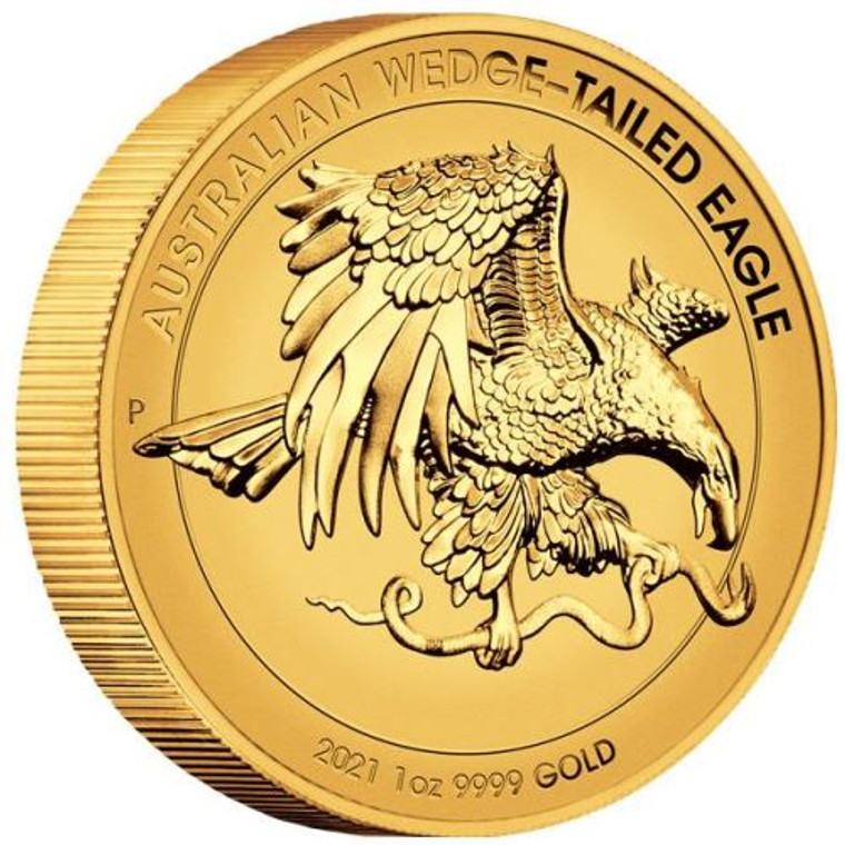 Australian Wedge-tailed Eagle 2021 1oz Gold Enhanced Reverse Proof High Relief Coin