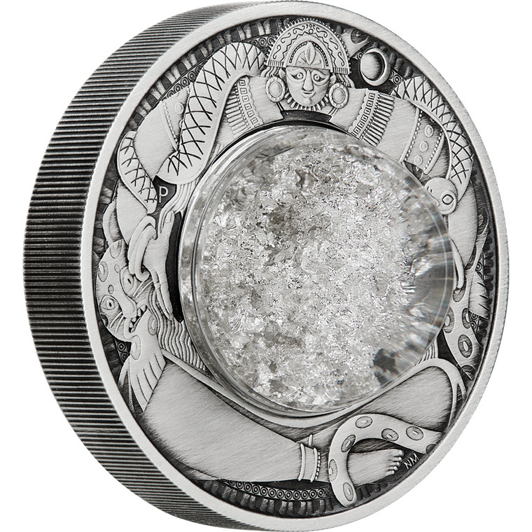 Tears of the Moon 2021 2oz Silver Antiqued Coin - reverse