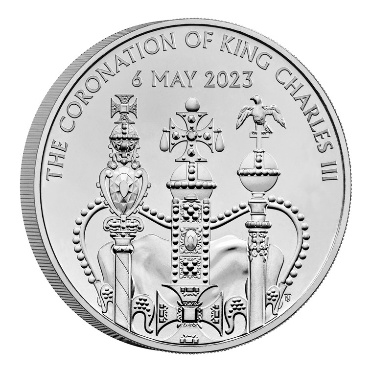2023 £5 The Coronation of His Majesty King Charles III Brilliant Uncirculated Coin - reverse