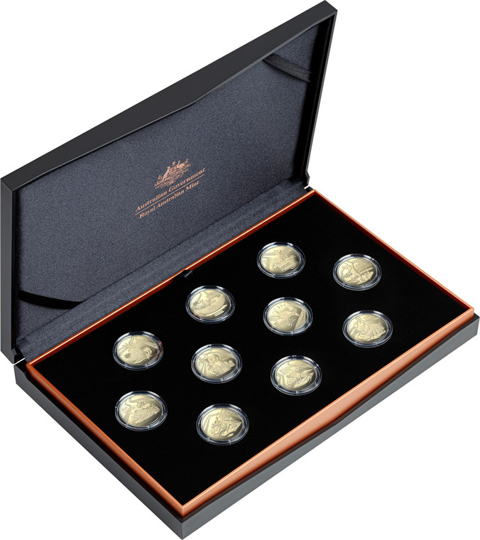 2023 Aussie Big Things 10-coin Silver Proof Collection - presentation box