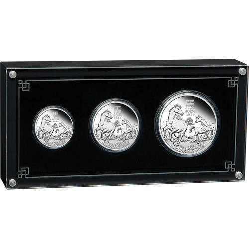 2026 Year Of The Horse Silver Proof Three-Coin Set