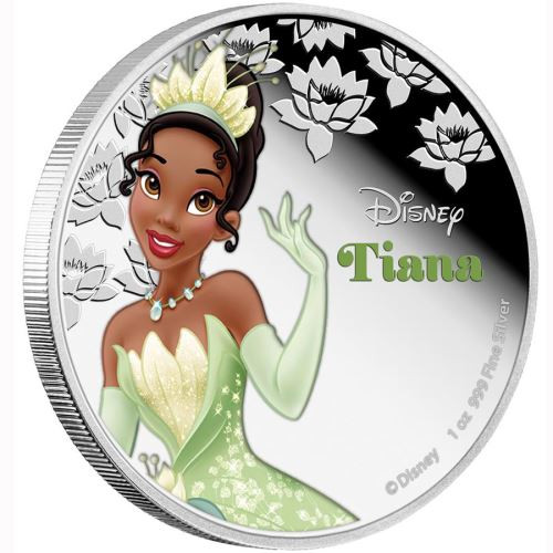 2016 1oz Disney Princess Silver Proof Coin – Tiana - Presented by