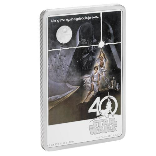 2017 Star Wars 40th Anniversary 1oz Silver Proof Coin - Presented