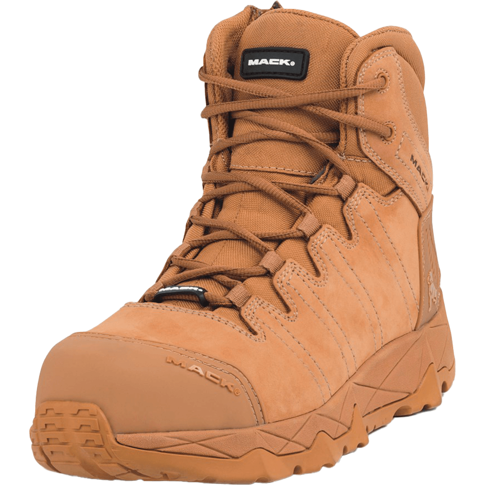 Mack Octane Zip-Up Composite Toe Cap Safety Boots - Honey - Size
