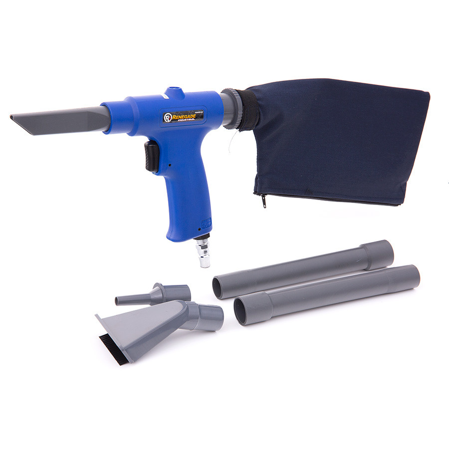AIR 2-in-1 Pneumatic Vacuum & Blow Gun – 6kPa Suction, Portable Compressed Air Cleaner For Car, Workshop, Metal Shavings, Dust, Wood Chips