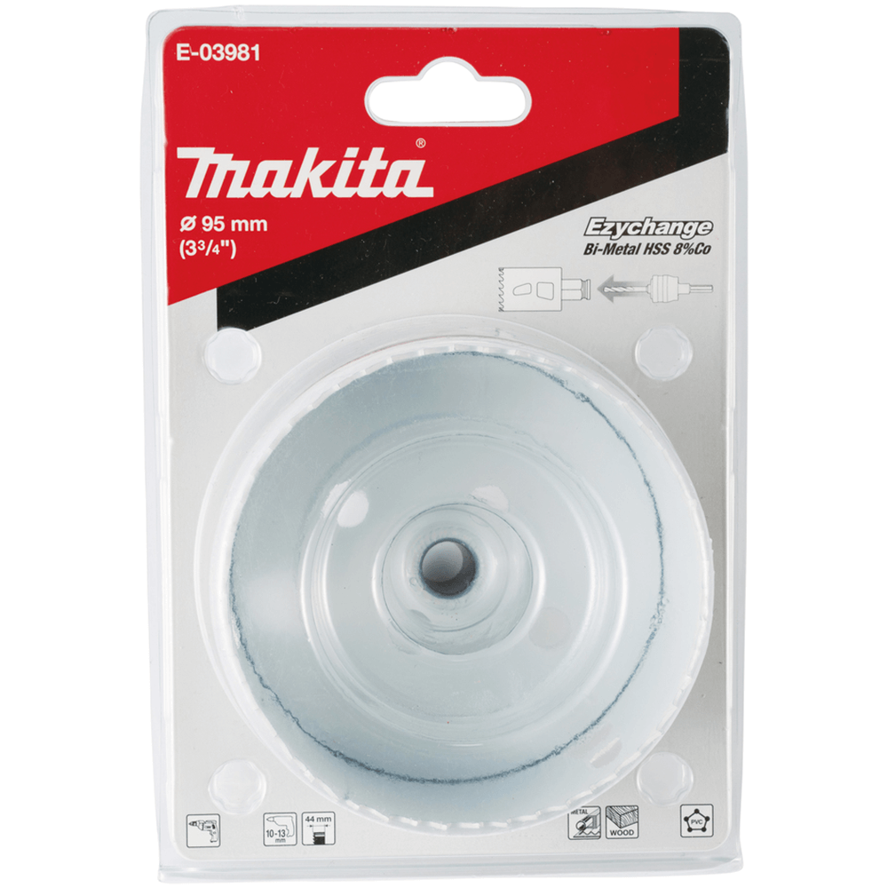 Makita 95mm Ezychange Bi-Metal Hole Saw - E-03981 | TradeTools