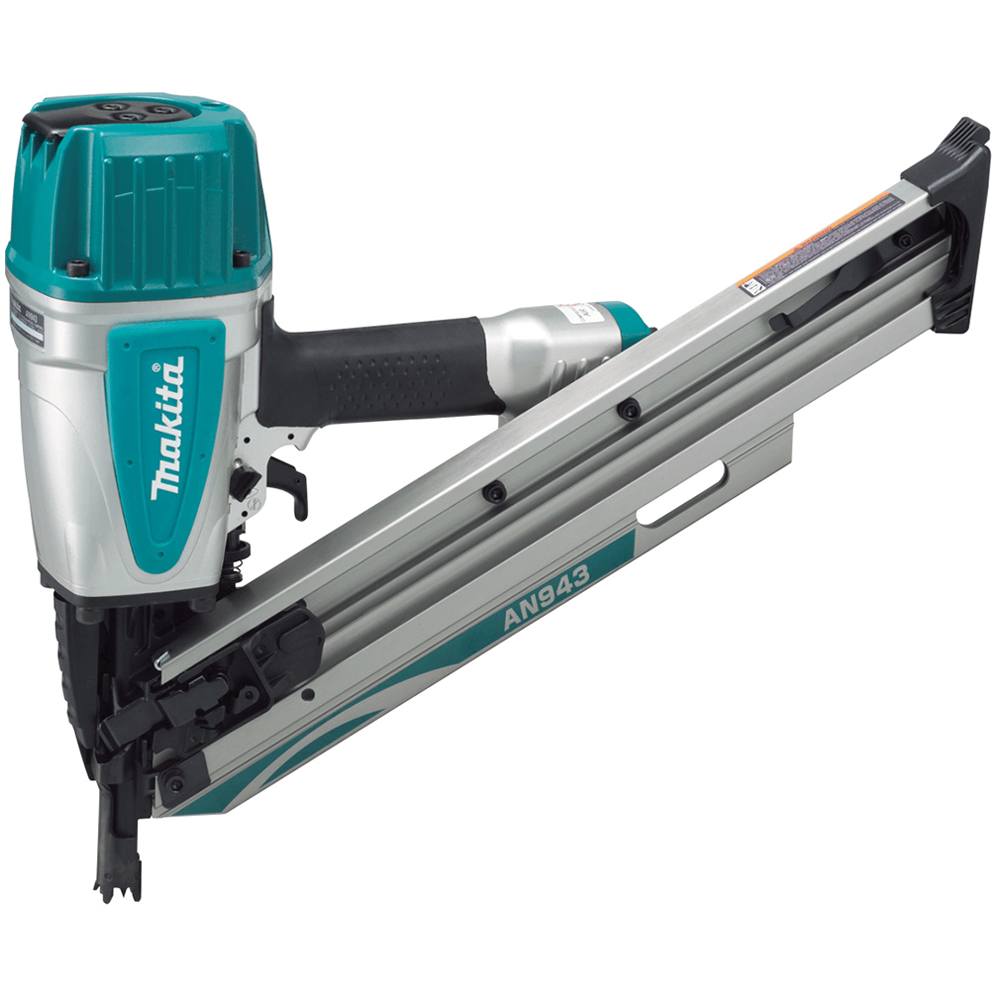Makita Nagler AN961 – Für 90 Mm Nägel, Stufenlos Einstellbar, Mit Seitlichem Griff Und Klappbar
