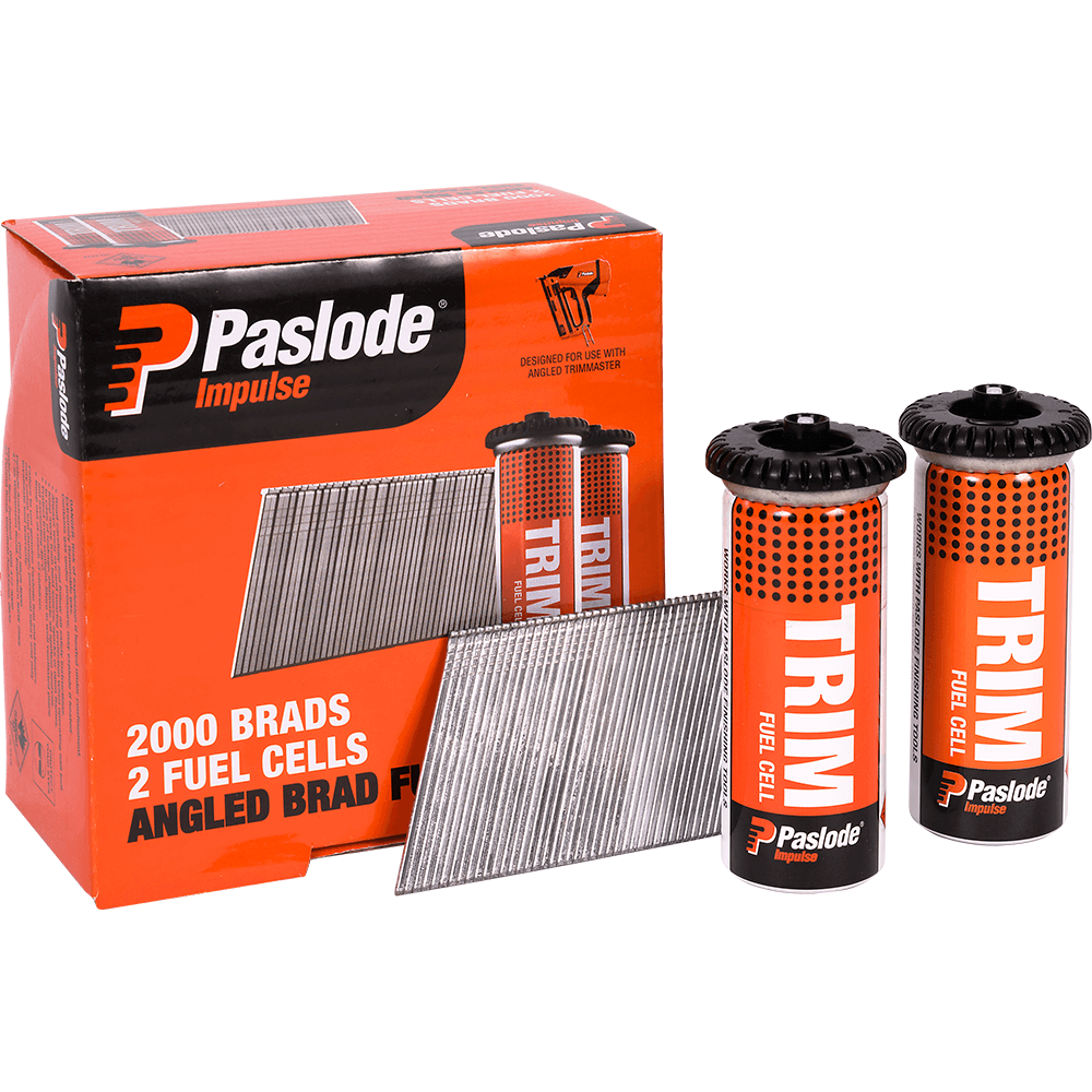 Paslode Impulse 50mm x 16 Gauge Brad Nails - Box of 2000 + 2 Fuel
