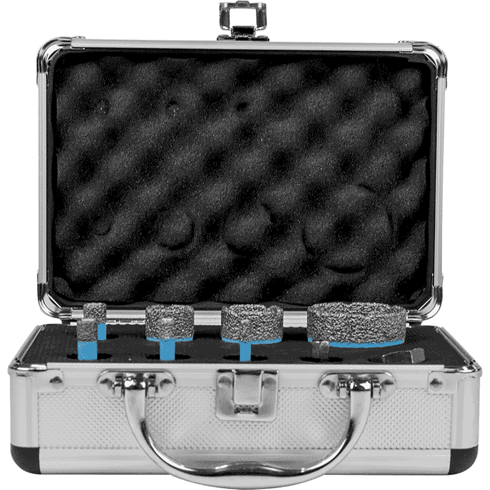 thumbnail image 2 of MAXIMUM Diamond Coated Hole Saw Set For Granite, Porcelain, Ceramic, 6... 2 of 14