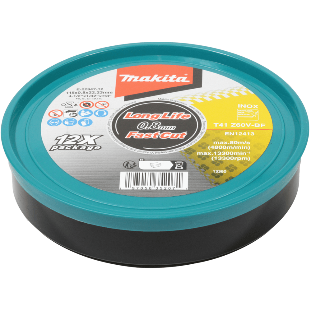 E-22953 - Dischi da taglio piatti ultra sottili (0,8mm) Metallo/Inox