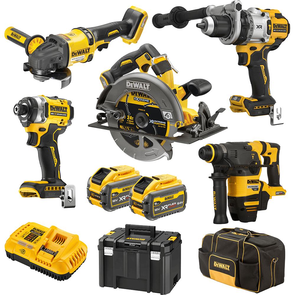 DeWALT 18V/54V XR FLEXVOLT 9.0Ah Brushless Cordless 5 Piece Combo
