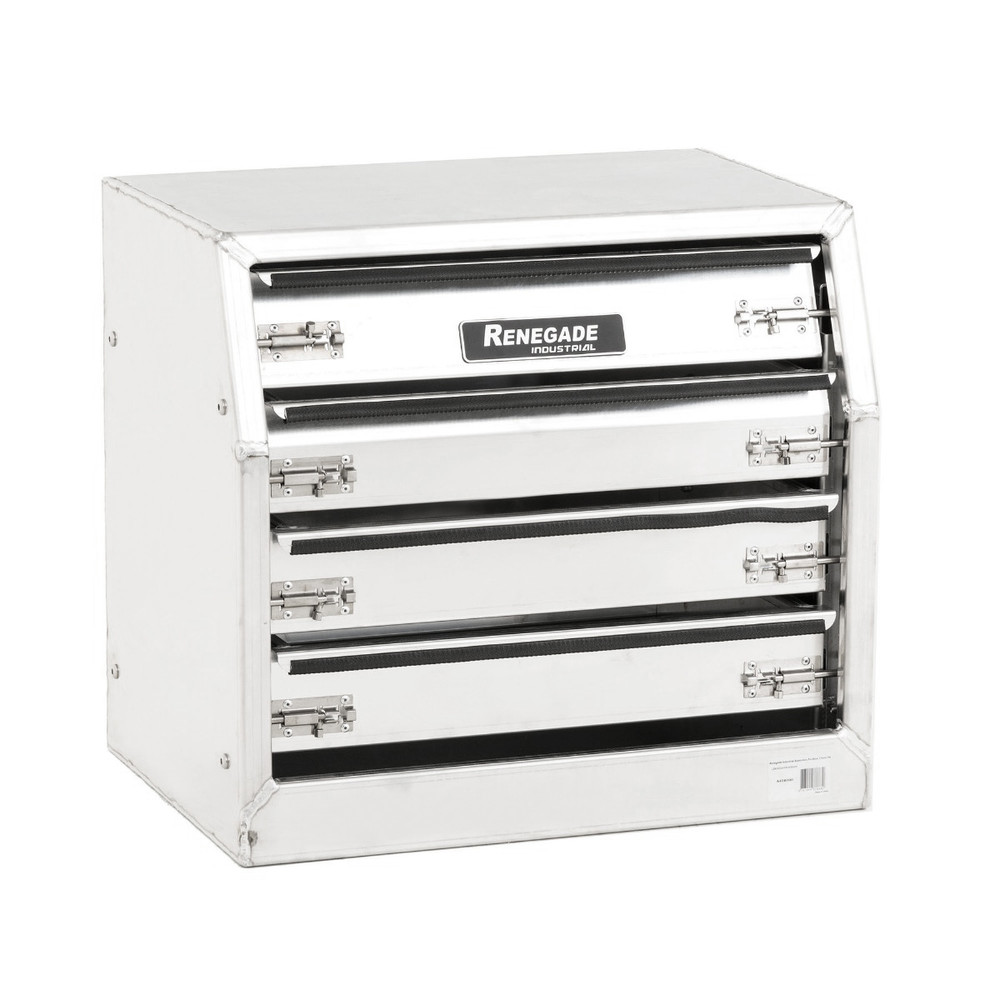 Renegade Industrial 4 Drawer Aluminium Tapered Tool Box Insert