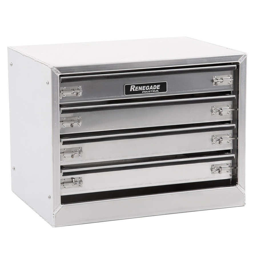 Renegade Industrial 4 Drawer Aluminium Vertical Tool Box Insert