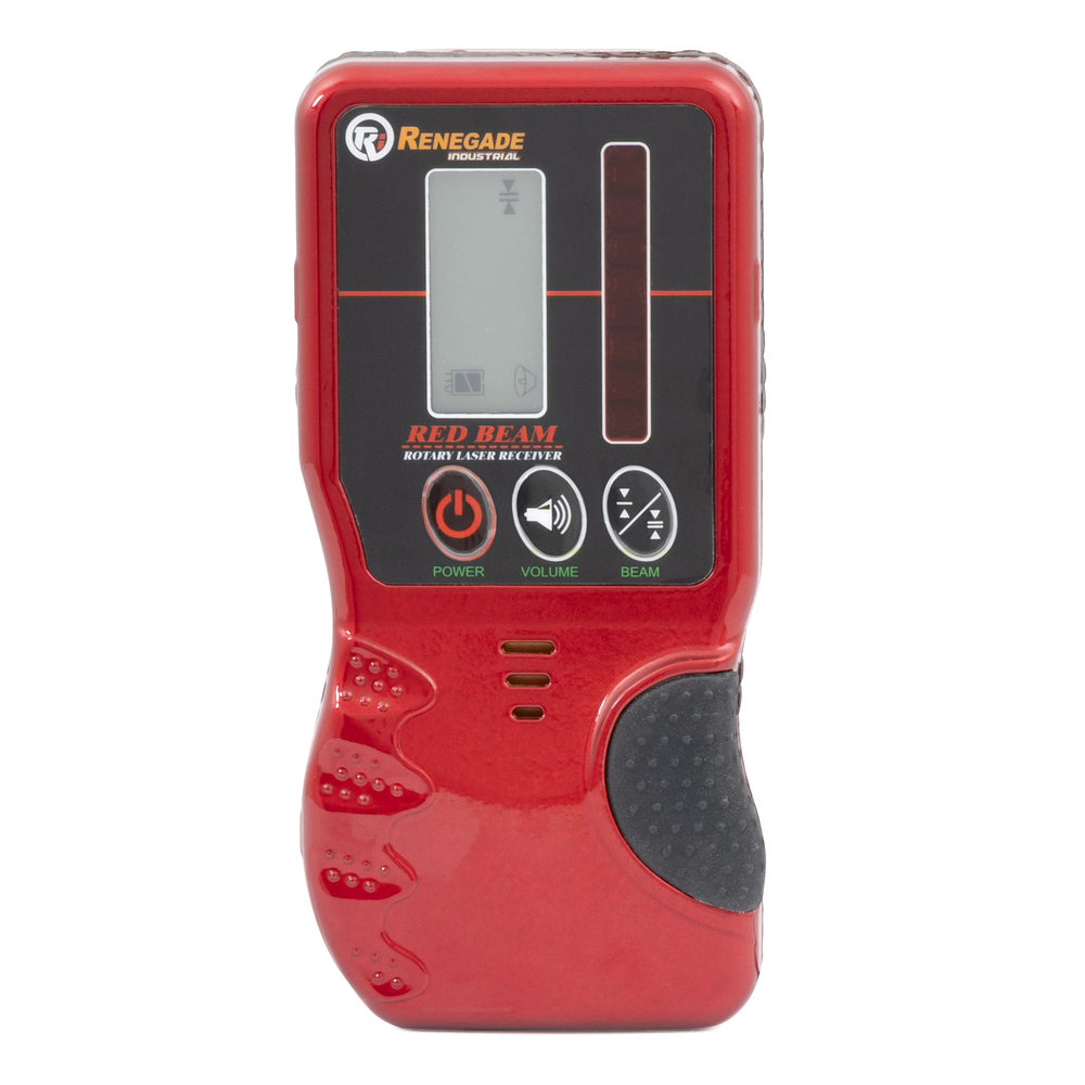Universal Red Beam Rotary Laser Receiver Dual Display Detector 600-1000ft Range
