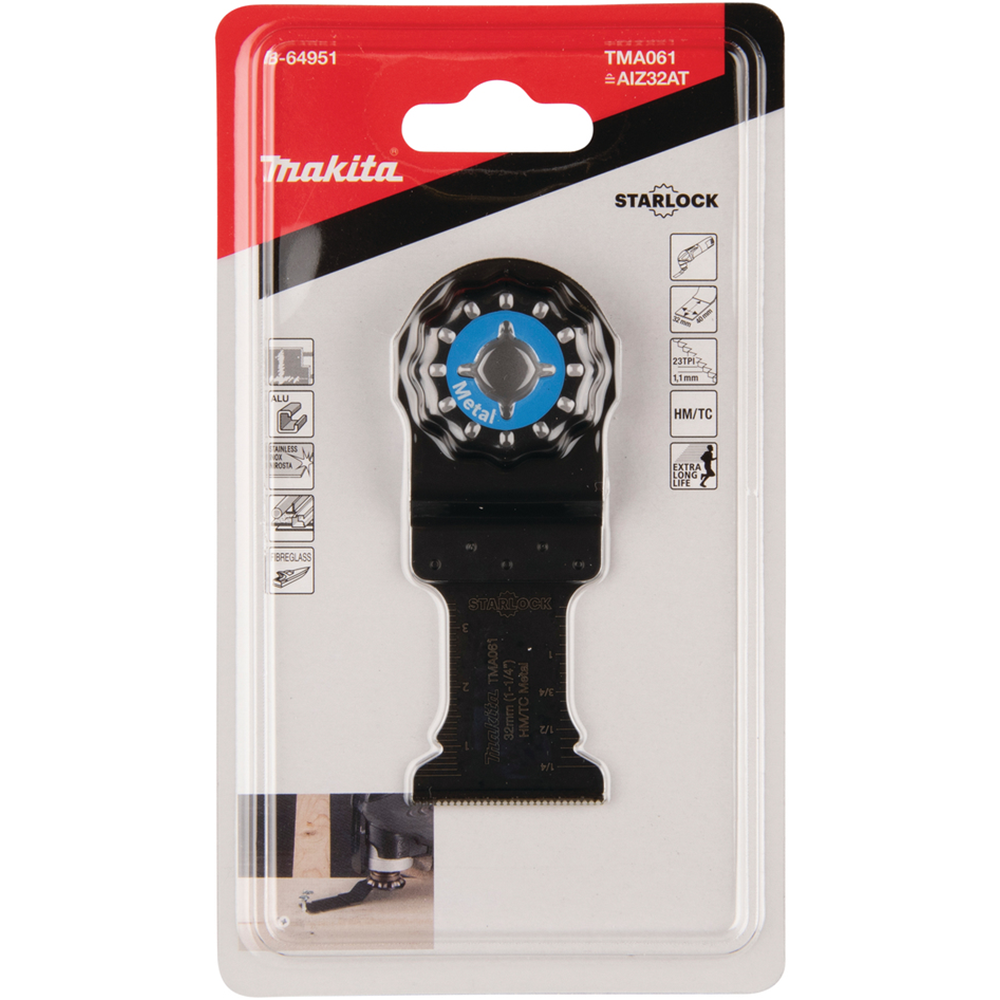 Makita B-64917 Starlock Plunge Cutting Blade 10x30mm 20TPI BiM