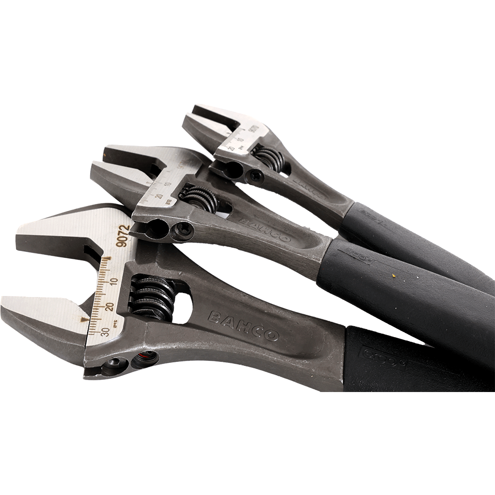 Lot De 3 Clés à Molette Bahco Adjust 3-90 - 9070, 9071, 9072, Outils Professionnels