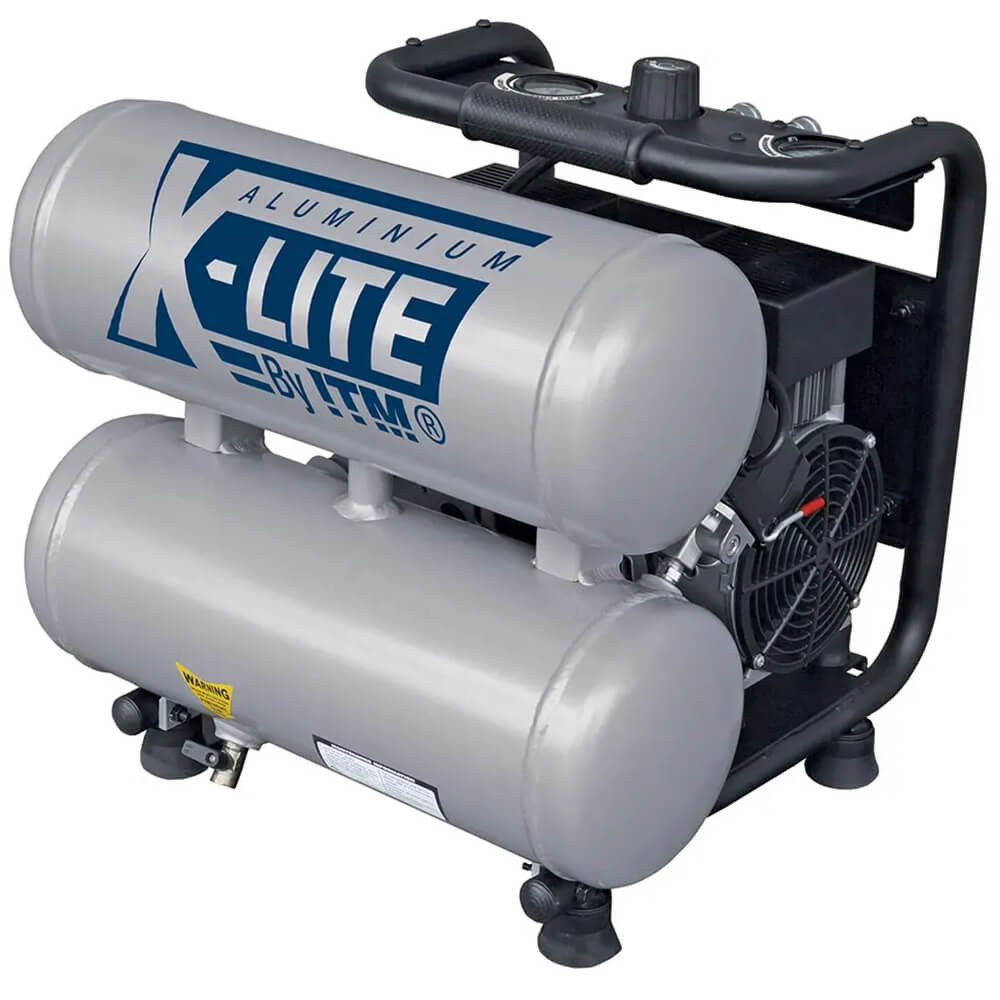 ITM XLite 2HP Oil Free Direct Drive Aluminium Twin Tank 16L Silent Air