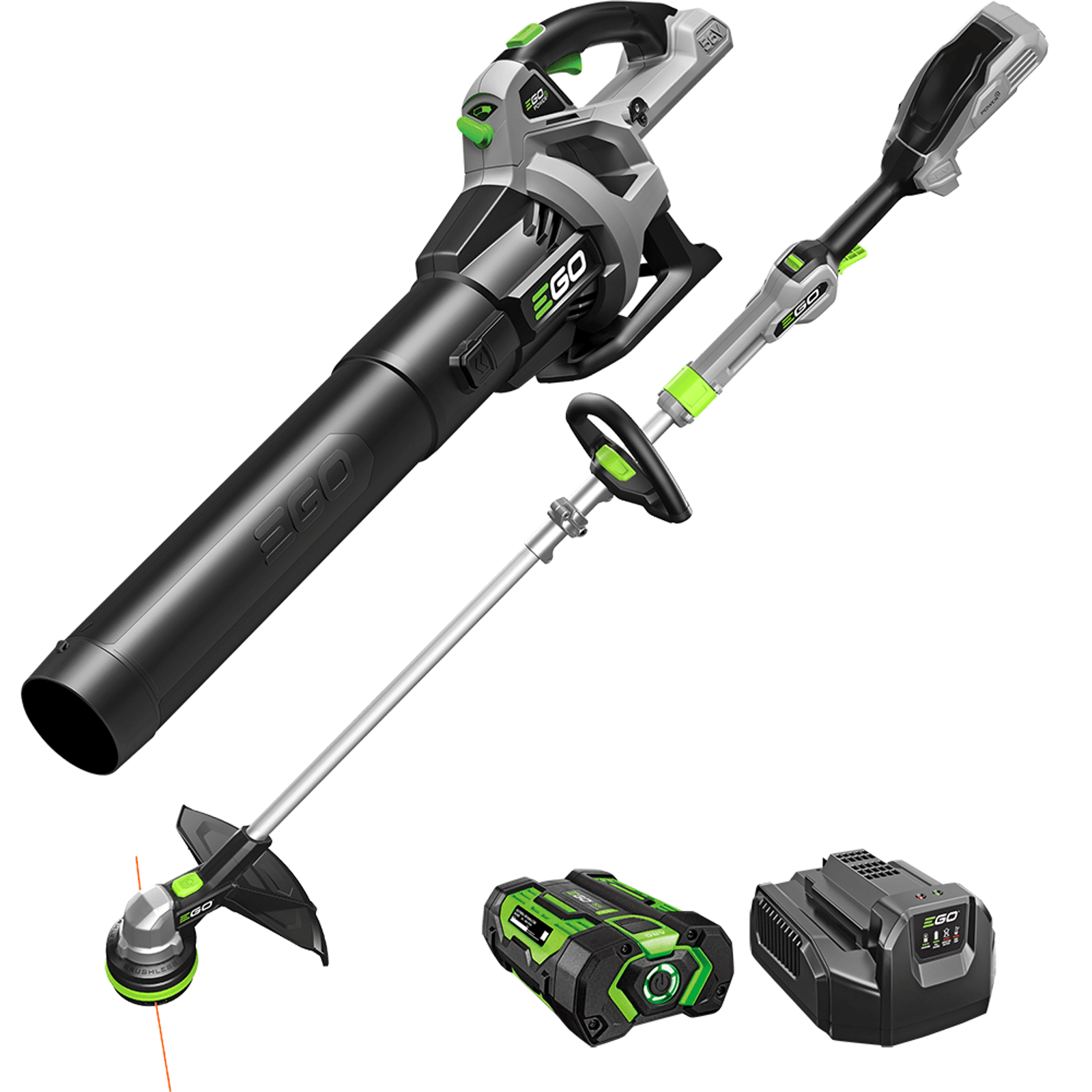 EGO 56V 2.5Ah 35cm Brushless Cordless Powerload Line Trimmer Kit PLUS