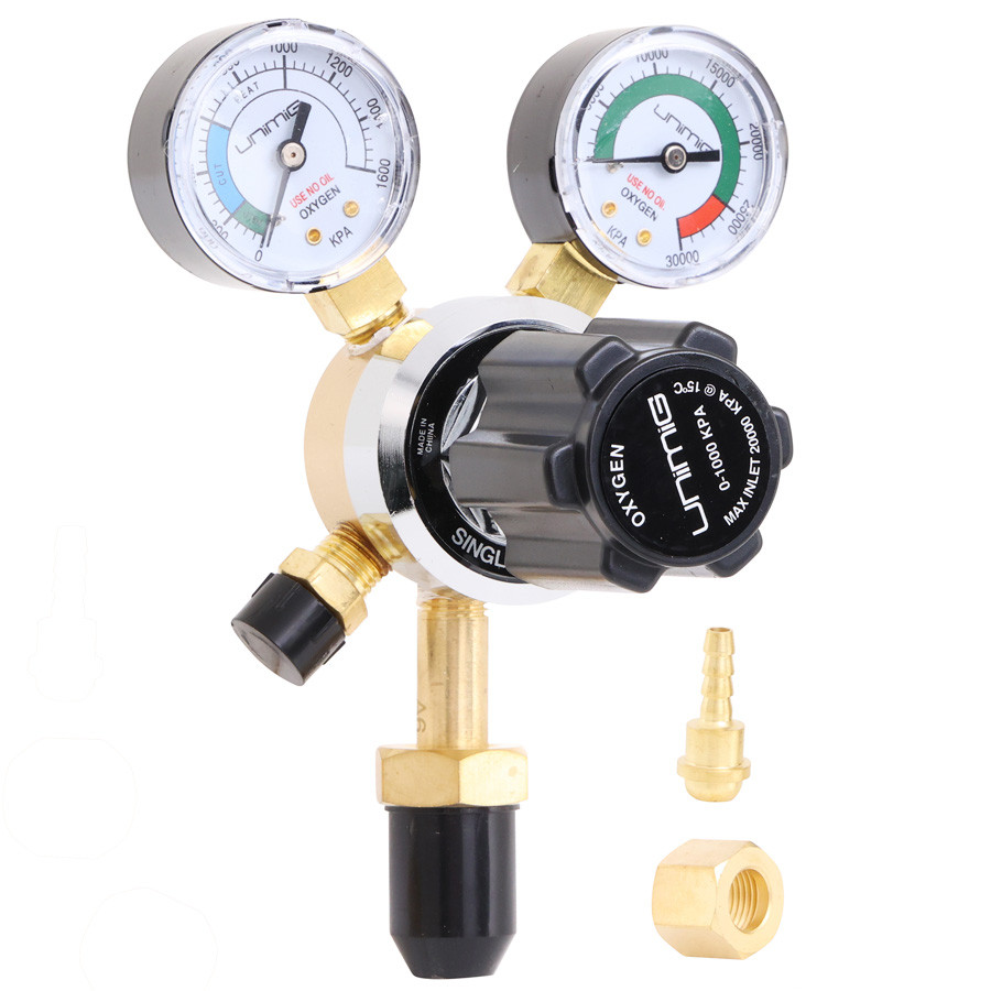 UNIMIG Oxygen Regulator Twin Gauge - OXY-REG | TradeTools