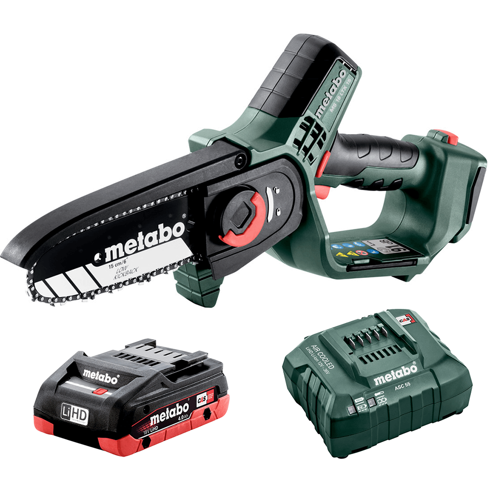 Metabo 18V 4.0Ah 150mm Brushless Cordless Pruning Saw Kit - AU60085600 ...