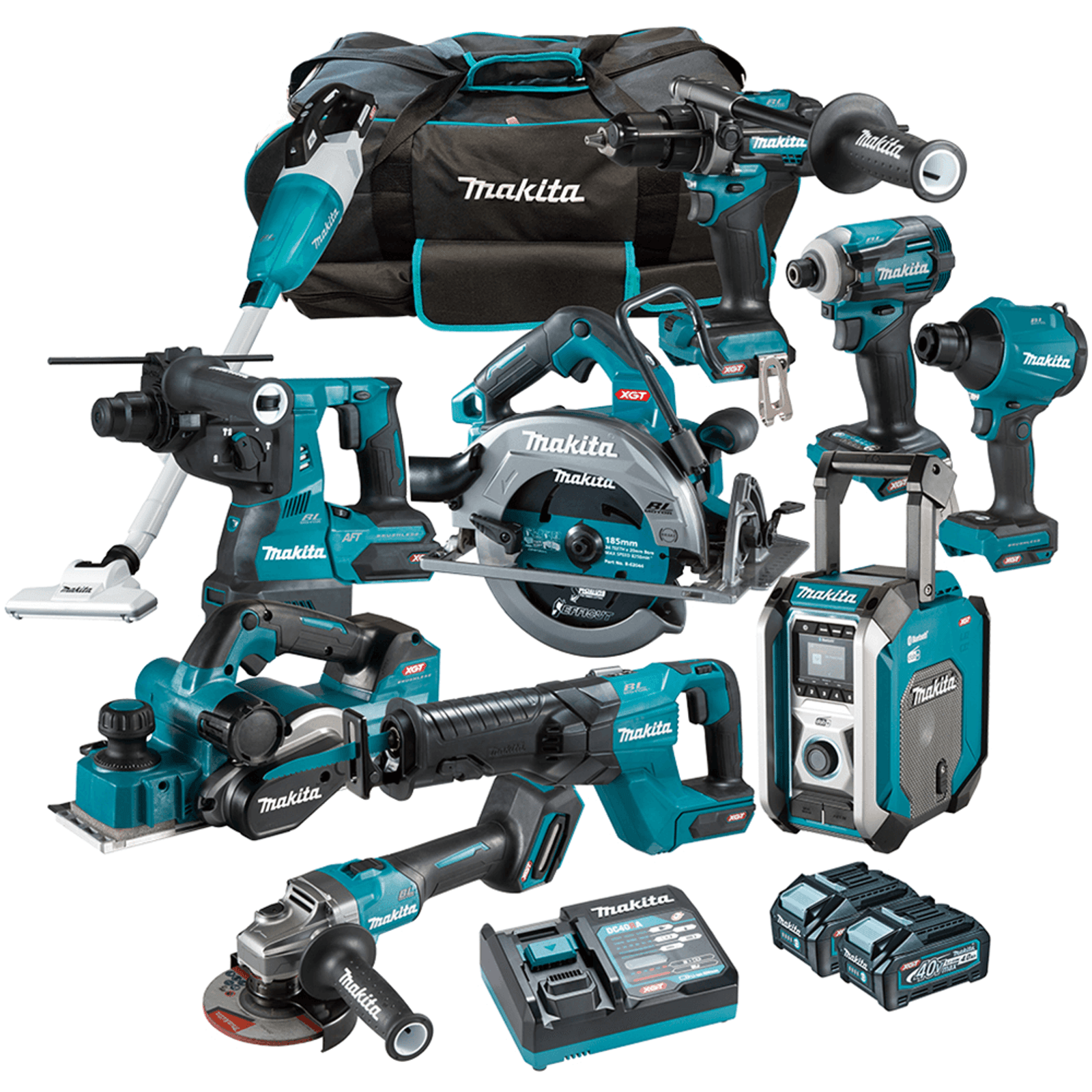 Makita 40V Max 4.0Ah Brushless Cordless 10 Piece Combo Kit 