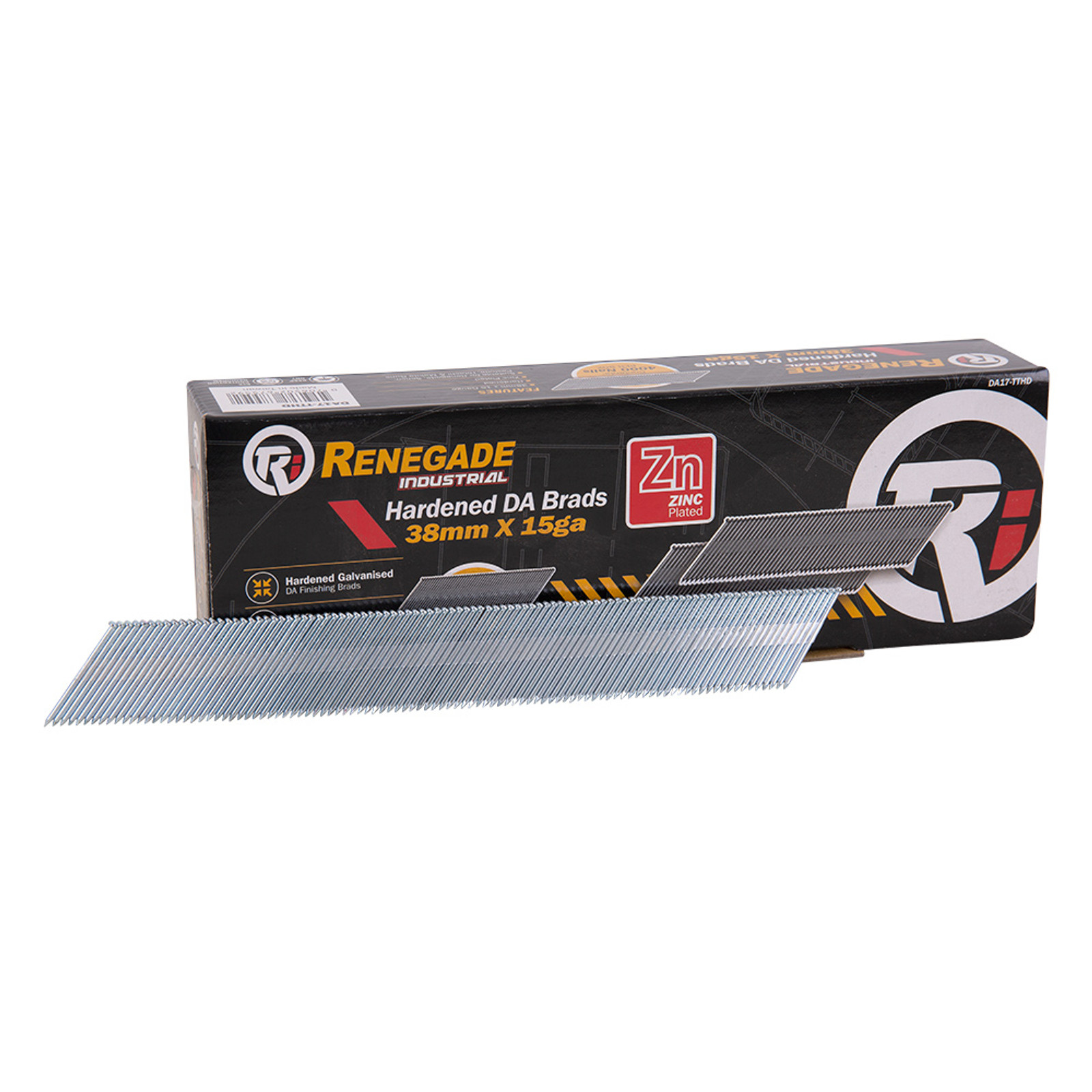Renegade Industrial 1.75mm x 38mm Hardened Zinc Plated DA Brad