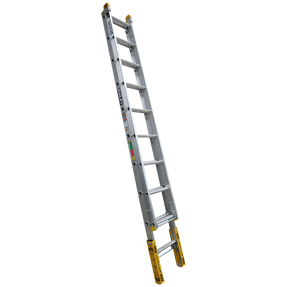 Bailey 3.1M - 5.1M 10 Rung PRO Punchlock Aluminium Extension Ladder ...