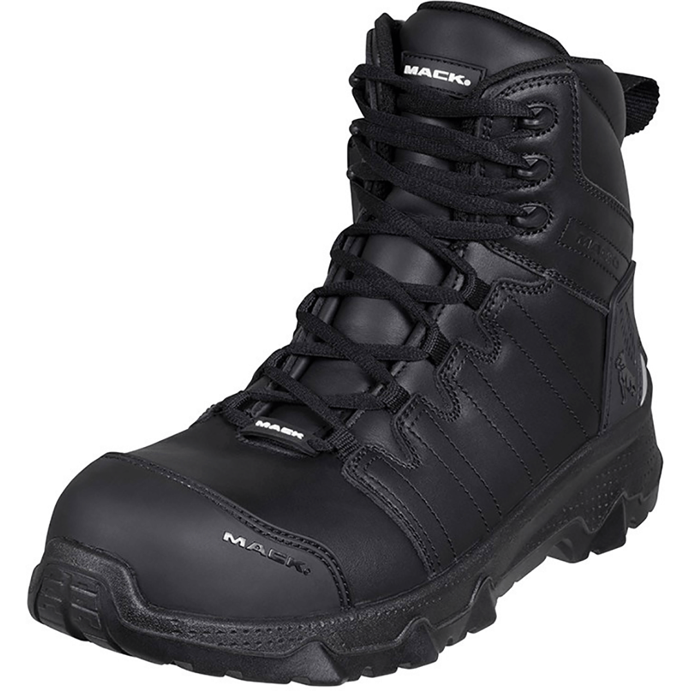 Octane Boot Mack Octane 2.0 Zip-Up Composite Toe Cap Safety Boots - Black - Size 10 ...