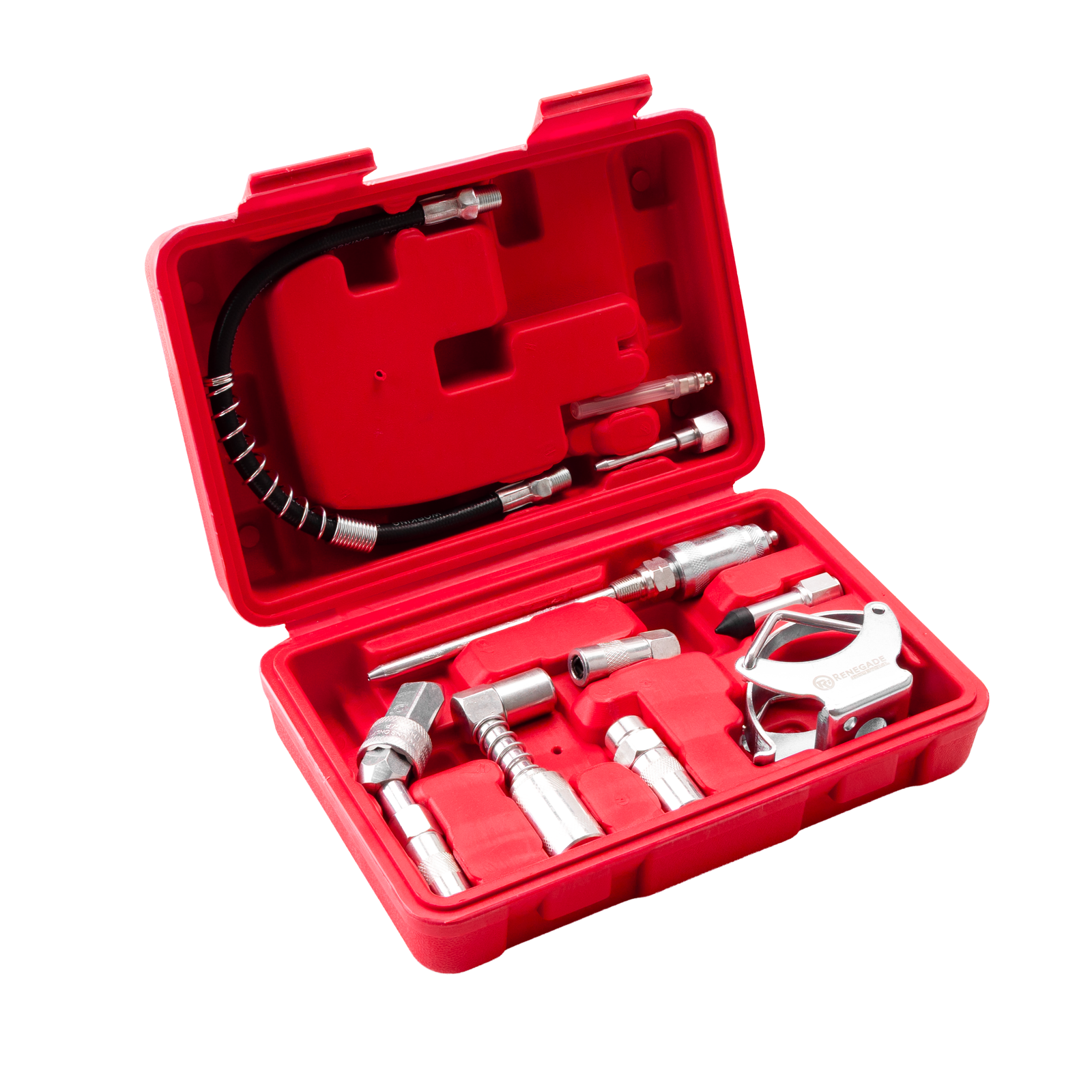 Renegade Industrial 11 Piece Grease Gun & Lubrication Accessory Kit ...