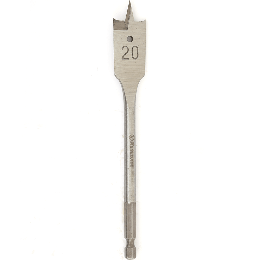 Timber Spade Bit Renegade Industrial 20mm Timber Cut Spade Bit - RISB20 | TradeTools