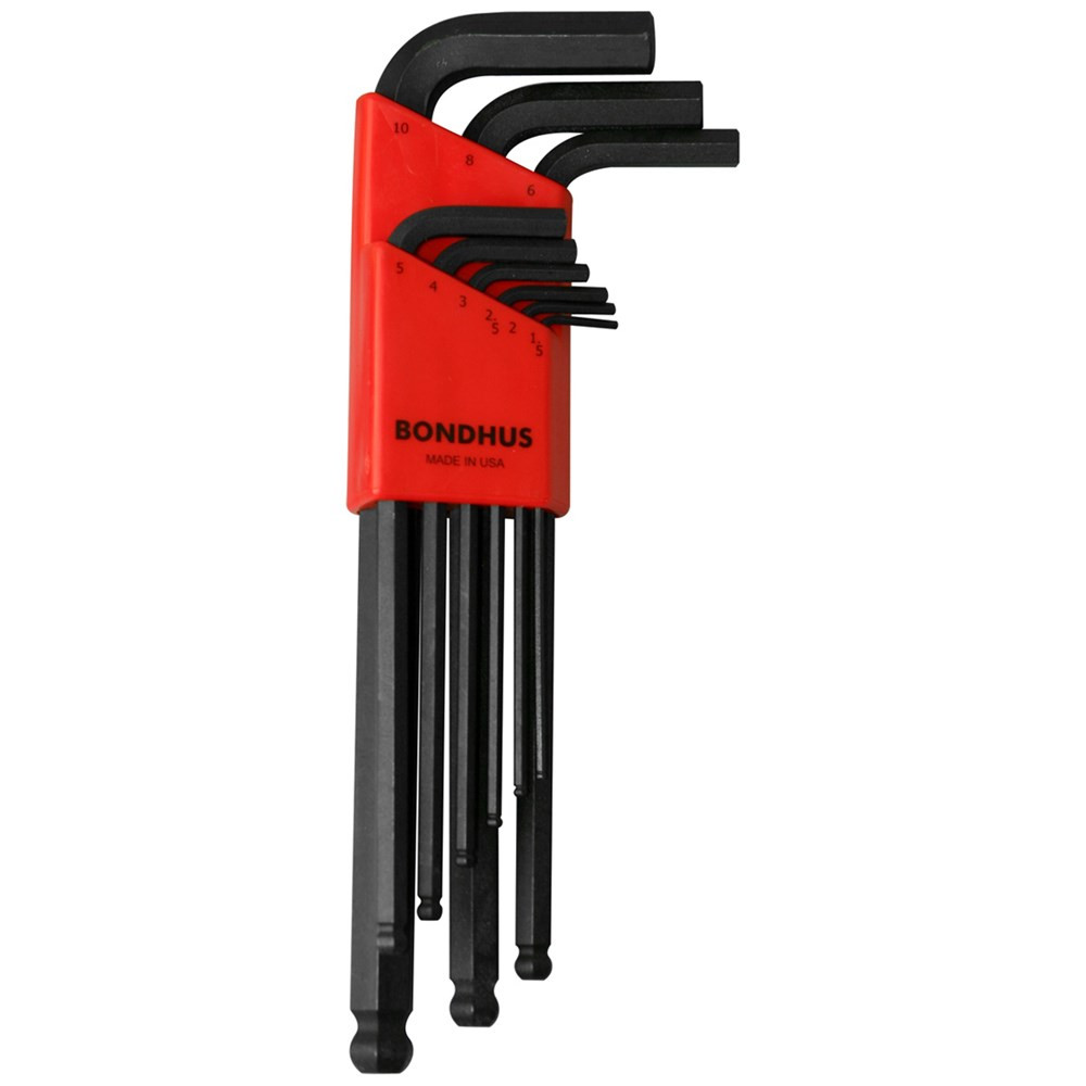 Bondhus 9 Piece Metric Ball End Hex Key Set - 10999 | TradeTools