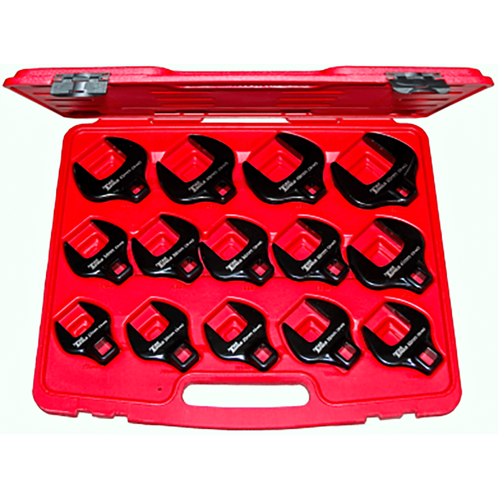 V8 Tools 7814 14-Piece 1/2 In. Drive SAE Jumbo Crowfoot Wrench Set - Foto 8