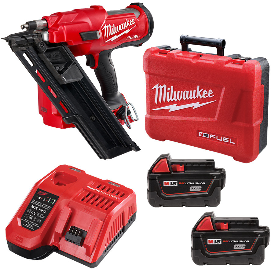 Milwaukee M18 FUEL 3.0Ah 3034 Degree Brushless Cordless Frame Nailer