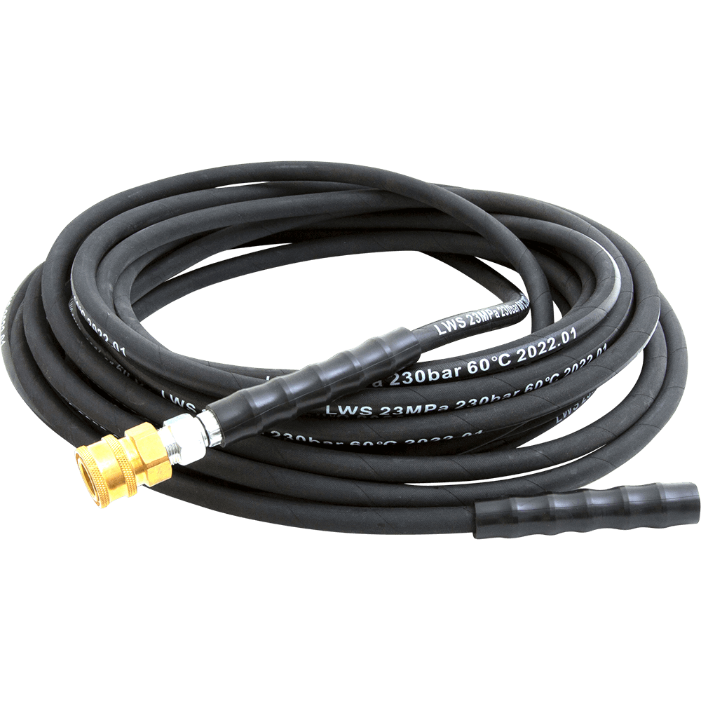 Lavor 1/4" x 12M 3/8" QR 3300PSI HighPressure Single Wire Steel