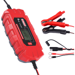 Voltflow 4 Amp 6/12V 10 Stage Fully Automatic ULTRA SAFE Smart Battery Charger & Maintainer - VF4BC