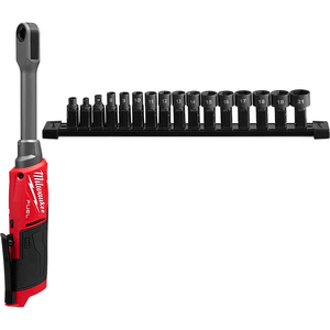 Milwaukee M12 FUEL Brushless Cordless INSIDER Extended Reach Pass Through Ratchet Skin - M12FPTR0