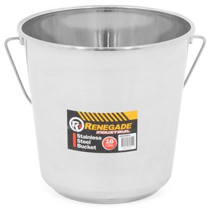 Renegade Industrial 16 Litre Stainless Steel Bucket - RIRPOBSS16