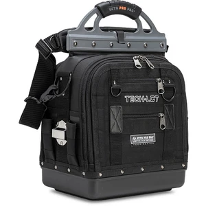 Oubit Tool Tote Bag – Electrician's Maintenance Caddy With Wide Mouth & Removable Pouch (Black)