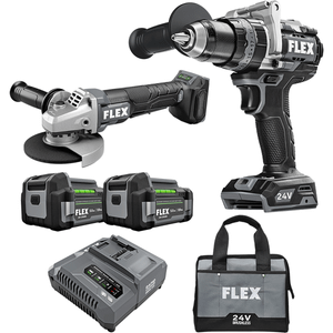 Flex FXM202-2G 2 Tool Combo Kit, Hammer Drill with Turbo Mode and Quick Eject Impact Driver Flex FXM202-2G 2 Tool Combo Kit, Hammer Drill with Turbo Mode and Quick Eject Impact Driver