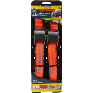 Gripwell 25mm x 3.6M 300Kg Capacity Autocam Tie Down 2 Pack - PA84031