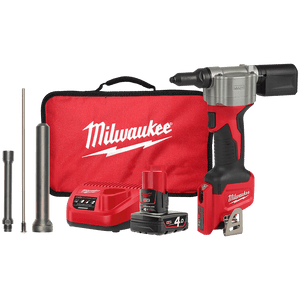 Milwaukee M12 4.0Ah Cordless Pop Rivet Tool Kit - M12BPRT-401B