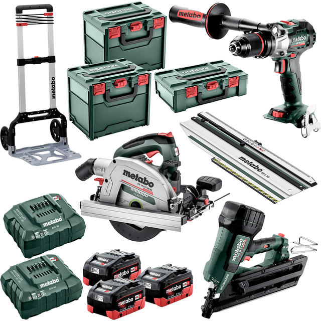 Metabo 18V 5.5Ah Brushless Cordless 3 Piece Framing Combo Kit