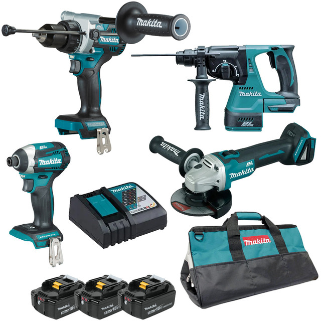 Pack Kit Combo Pack 10 outils MAKITA DLX1002TJ1 à batteries LXT 18V (5 x  5,0Ah) NEUF + GARANTIE