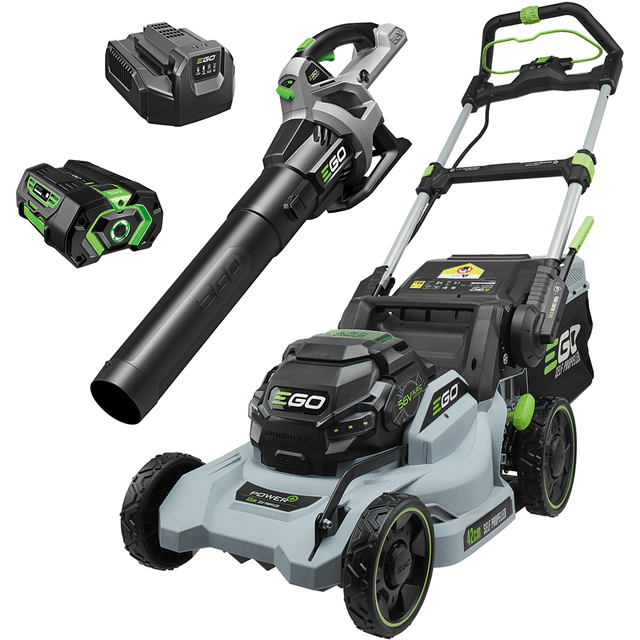 Yard Force 60-Volt Cordless Lithium-Ion Mower, Blower, Chainsaw, 4.0 Ah Battery, 2.5 Ah Battery and Charger Combo Kit (6-Tool)