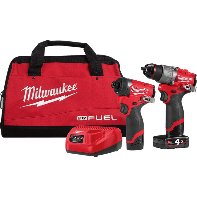 Milwaukee M12 4.0 2.0Ah FUEL Brushless 2 Piece Combo Kit